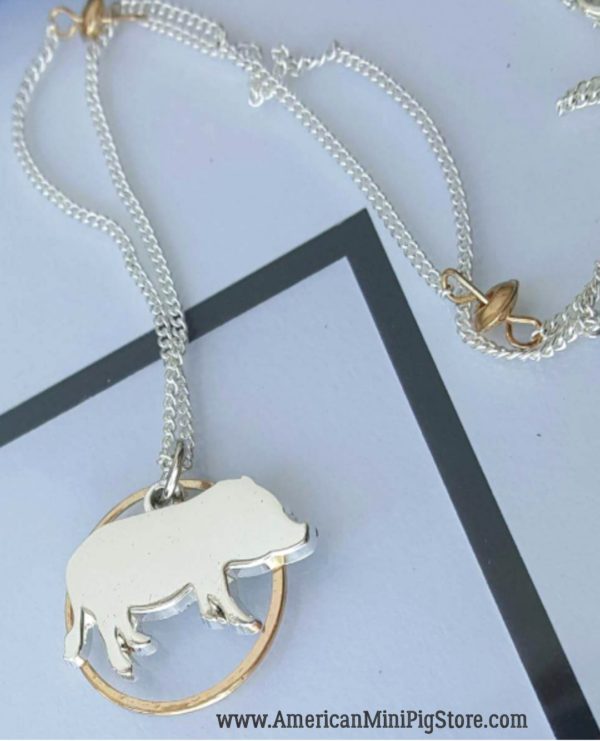 mini pig necklace