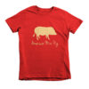 Gold Pig Short sleeve kids t-shirt - Image 17