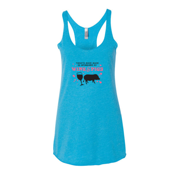 Wine and Pigs Women’s tank top | American Mini Pig Online Store