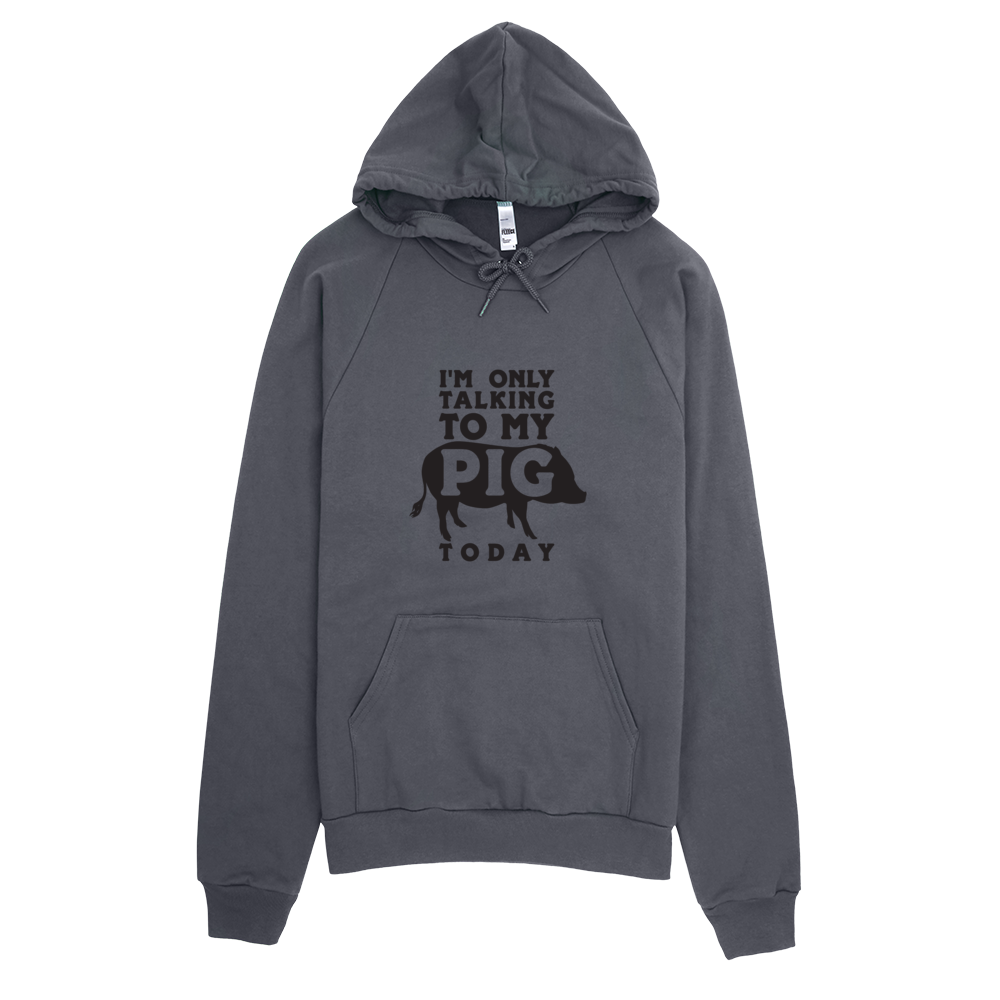 I’m Only Talking To My Pig Today Hoodie | American Mini Pig Online Store