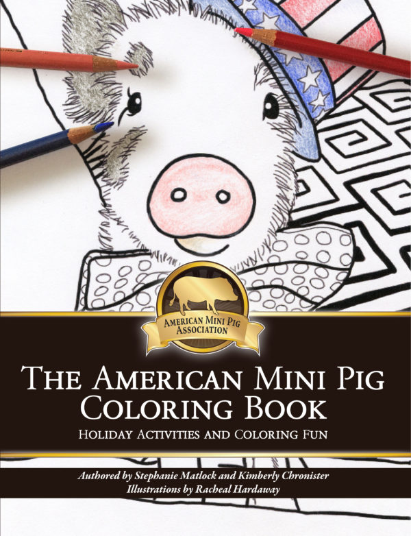 mini pig coloring book
