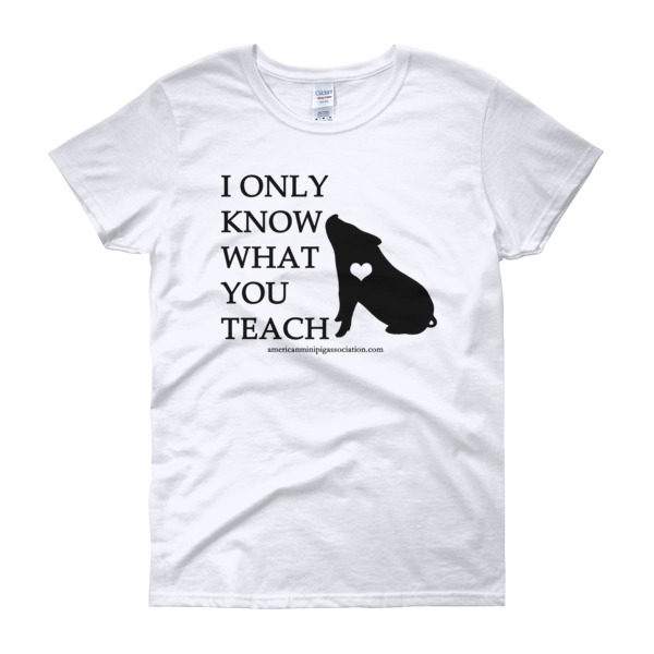 I Only Know What You Teach Women's short sleeve t-shirt - Image 2