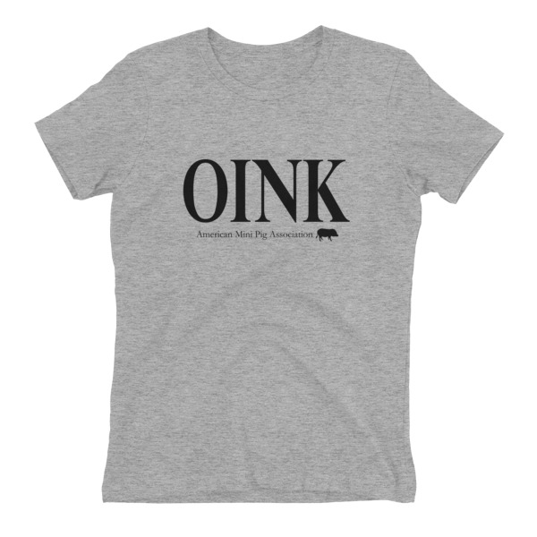 Oink Fitted Women’s t-shirt | American Mini Pig Online Store