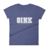 Oink Varsity Women's fitted short sleeve t-shirt - Image 5