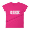 Oink Varsity Women's fitted short sleeve t-shirt - Image 12