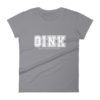 Oink Varsity Women's fitted short sleeve t-shirt - Image 4