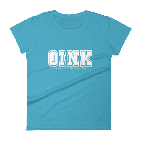 Oink Varsity Women's fitted short sleeve t-shirt - Image 9