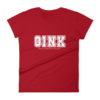 Oink Varsity Women's fitted short sleeve t-shirt - Image 13