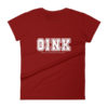 Oink Varsity Women's fitted short sleeve t-shirt - Image 10