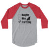 Naughty or Nice 3/4 sleeve raglan shirt - Image 9