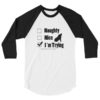 Naughty or Nice 3/4 sleeve raglan shirt