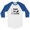 Naughty or Nice 3/4 sleeve raglan shirt - Image 6