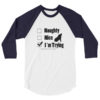 Naughty or Nice 3/4 sleeve raglan shirt - Image 4