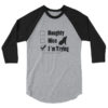 Naughty or Nice 3/4 sleeve raglan shirt - Image 7