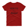 Mini Pig Obsessed Women's short sleeve t-shirt - Image 14