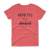 Mini Pig Obsessed Women's short sleeve t-shirt - Image 7