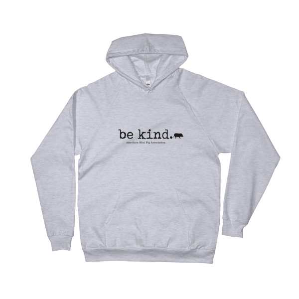 be kind Unisex Fleece Hoodie | American Mini Pig Online Store