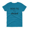 Mini Pig Obsessed Women's short sleeve t-shirt - Image 8