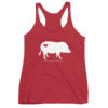 Women's AMPA Pig with Heart Racerback Tank - Image 8