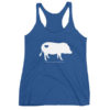 Women's AMPA Pig with Heart Racerback Tank - Image 5