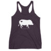Women's AMPA Pig with Heart Racerback Tank - Image 4