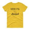 Mini Pig Obsessed Women's short sleeve t-shirt - Image 10