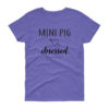 Mini Pig Obsessed Women's short sleeve t-shirt - Image 6
