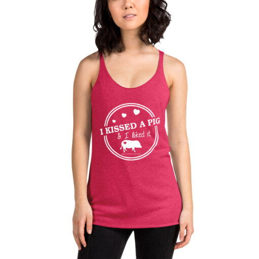 I Kissed a Pig & I Liked It Women's Racerback Tank - Image 3