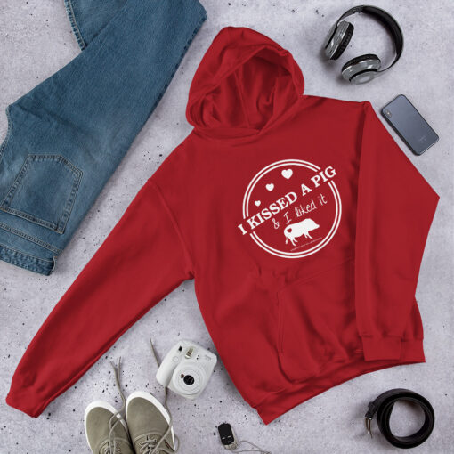 I Kissed a Pig & I Liked It Hooded Sweatshirt - Image 9