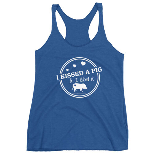 I Kissed a Pig & I Liked It Women's Racerback Tank - Image 4