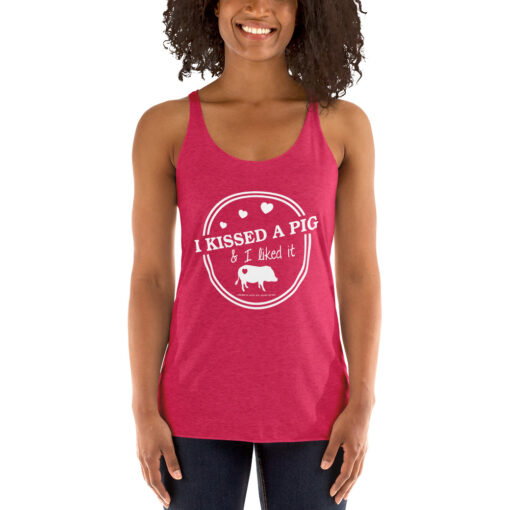 I Kissed a Pig & I Liked It Women's Racerback Tank - Image 2