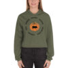 Hayrides and Mini Pigs Crop Hoodie