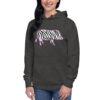 Zebra Lt Pink Unisex Hoodie