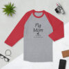 Pig Mom af 3/4 sleeve raglan shirt - Image 2