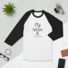 Pig Mom af 3/4 sleeve raglan shirt - Image 4