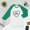 Momma Heart Zebra 3/4 sleeve raglan shirt - Image 7