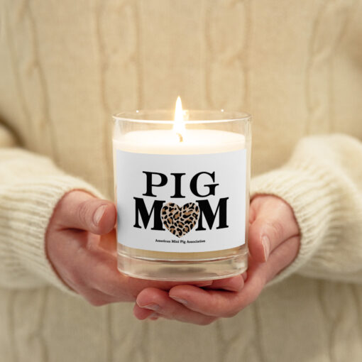 Pig Mom Glass jar soy wax candle