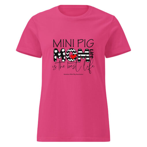 Mini Pig Mom Life Women’s basic softstyle t-shirt - Image 4