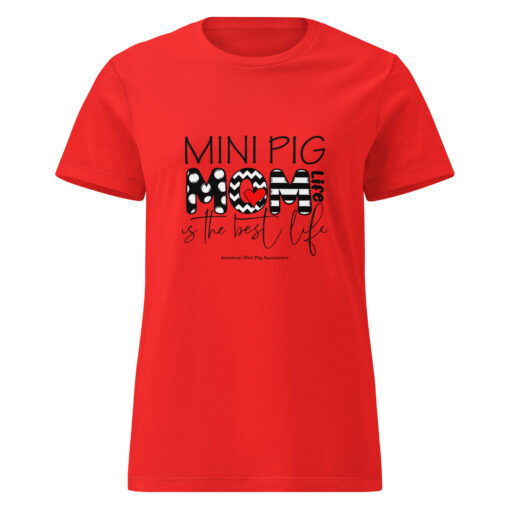 Mini Pig Mom Life Women’s basic softstyle t-shirt - Image 2