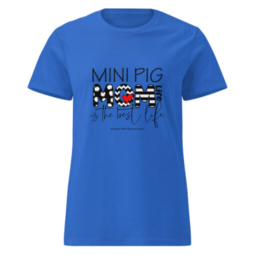 Mini Pig Mom Life Women’s basic softstyle t-shirt - Image 3